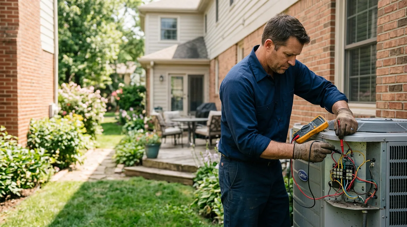 HVAC technician working near Hopeton, OK